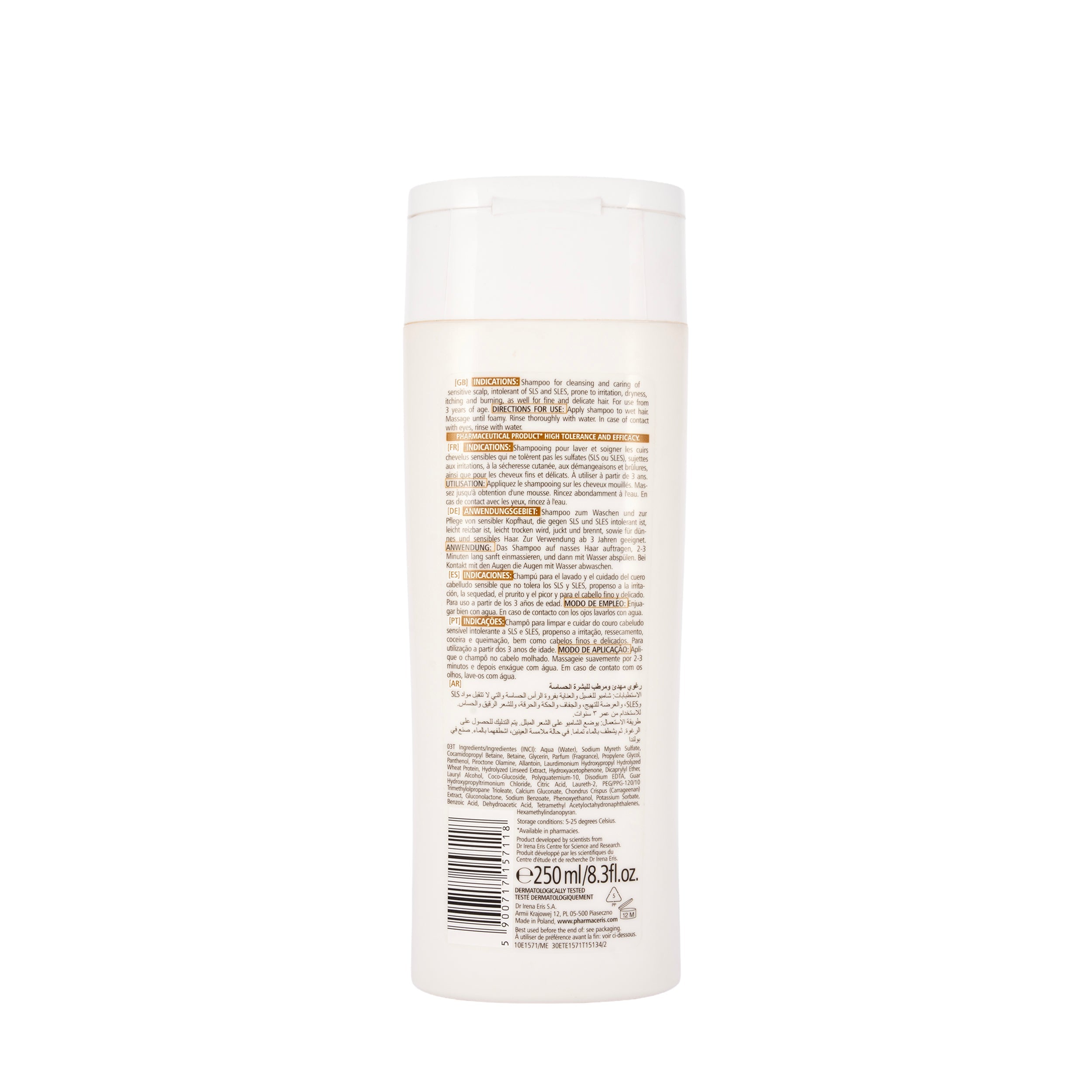 Pharmaceris H H-Sensitonin Soothing and Moisturizing Micellar Shampoo for Delicate Hair 250 Ml