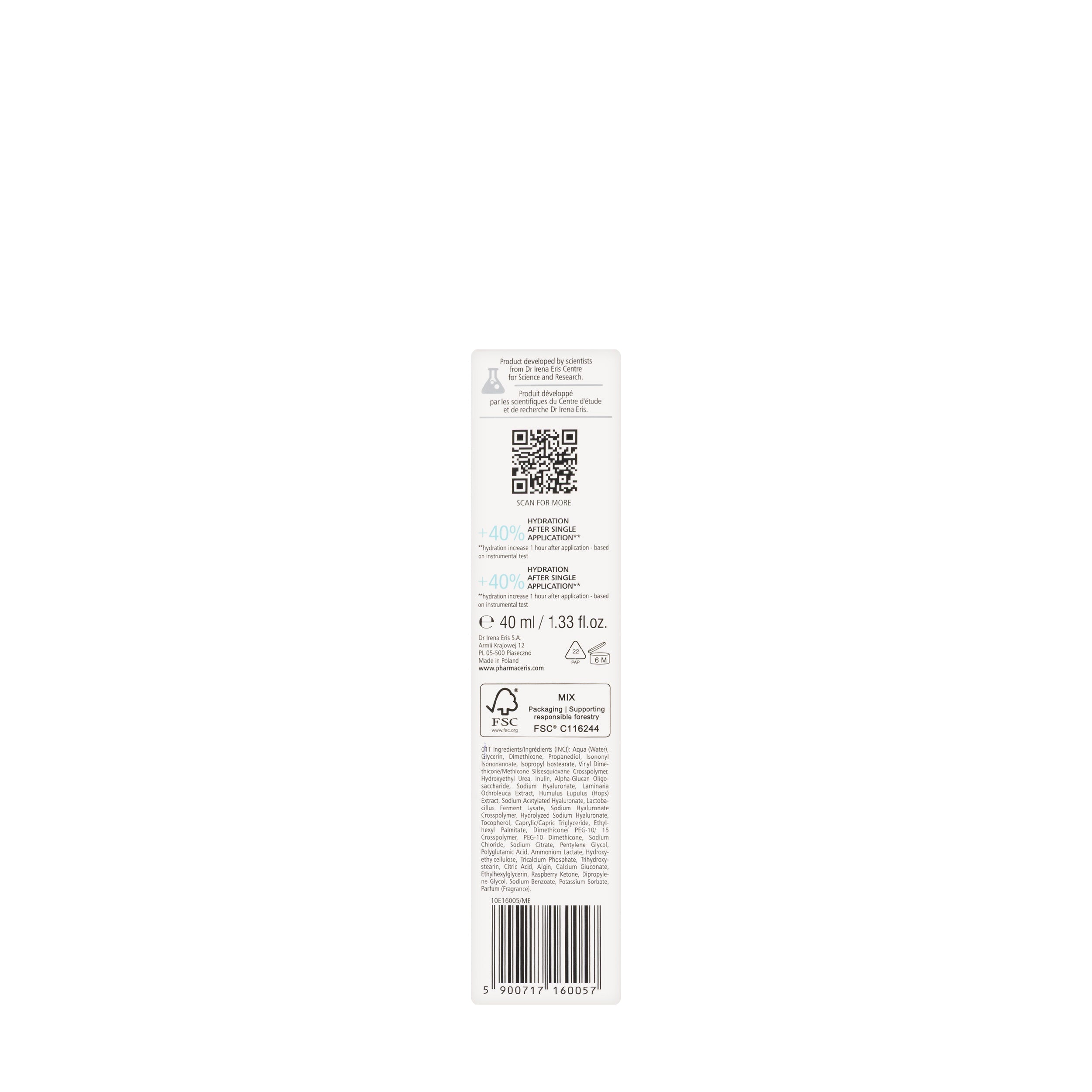 Pharmaceris A Hyaluro-Sensilium Water Cream for Hypersensitive Skin 50ml