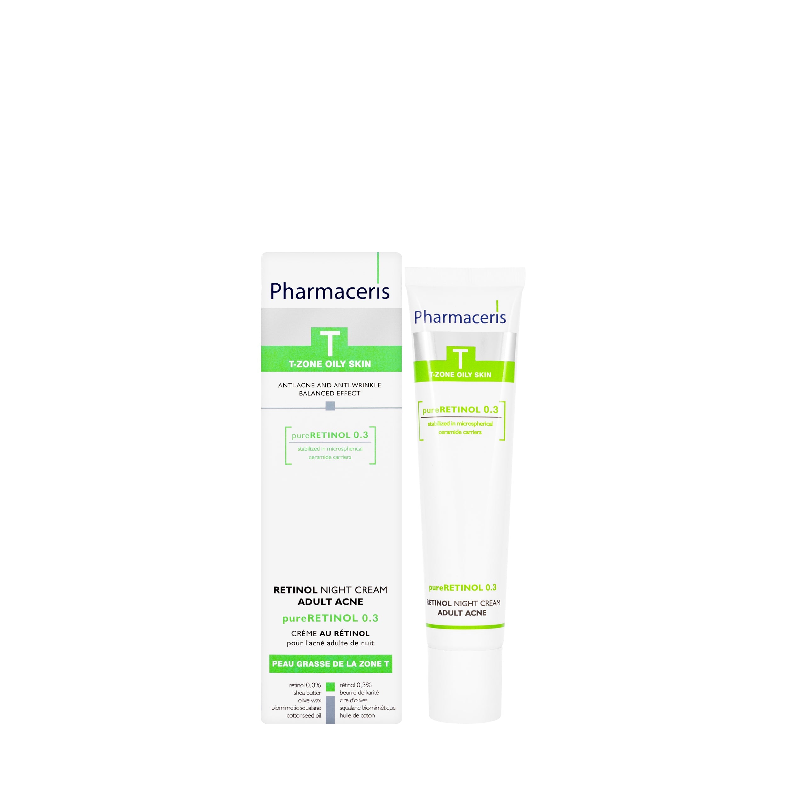 Pharmaceris T Retinol 0.3 Night Cream for Adult Acne 40ml
