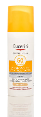 كريم جل الحماية من الشمس Eucerin Photoaging Control Tinted SPF 50+ باللون المتوسط 50 مل