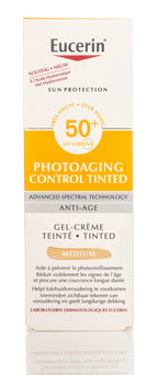كريم جل الحماية من الشمس Eucerin Photoaging Control Tinted SPF 50+ باللون المتوسط 50 مل