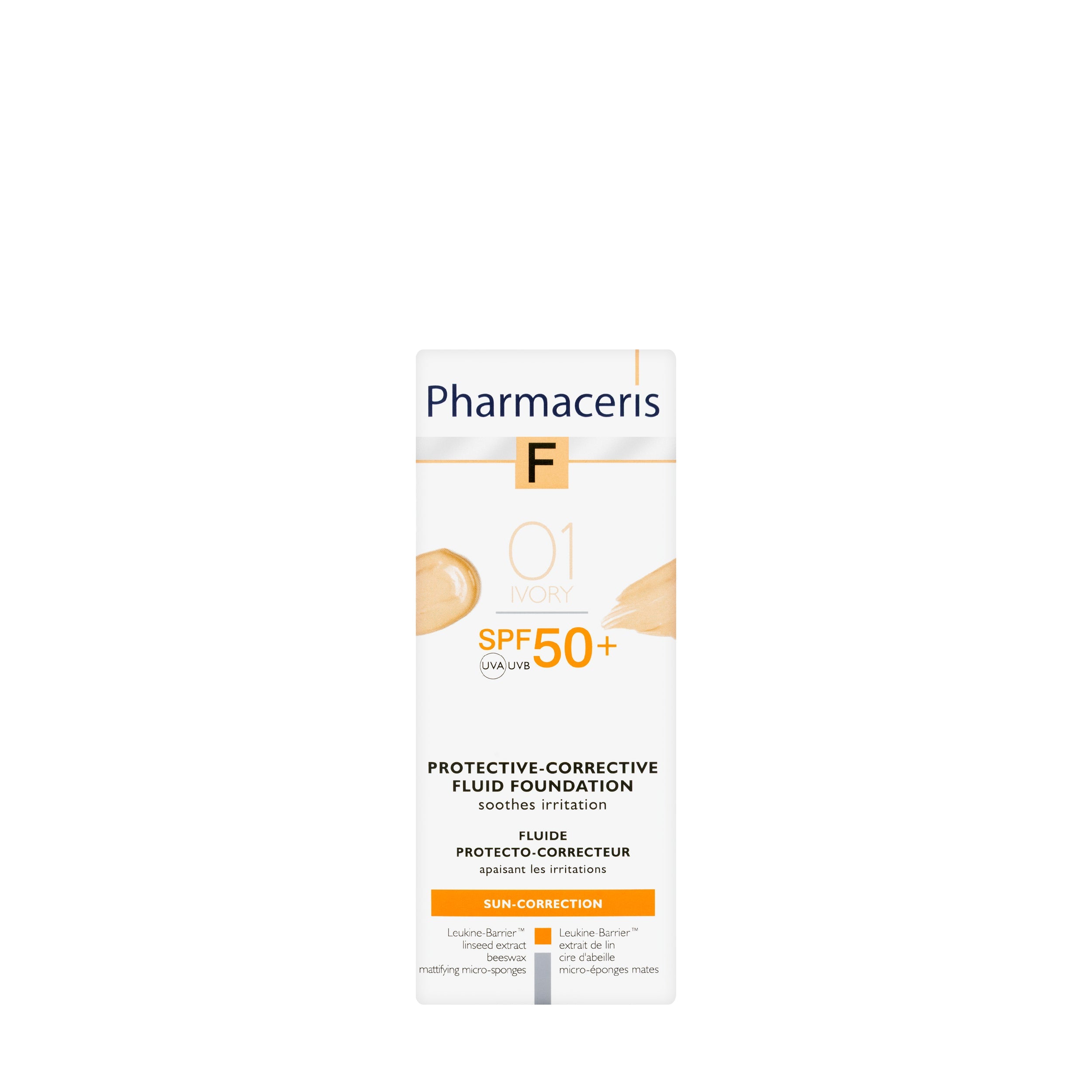 كريم أساس سائل فارماسيريس بعامل حماية SPF50+، رقم 1، لون عاجي، 30 مل