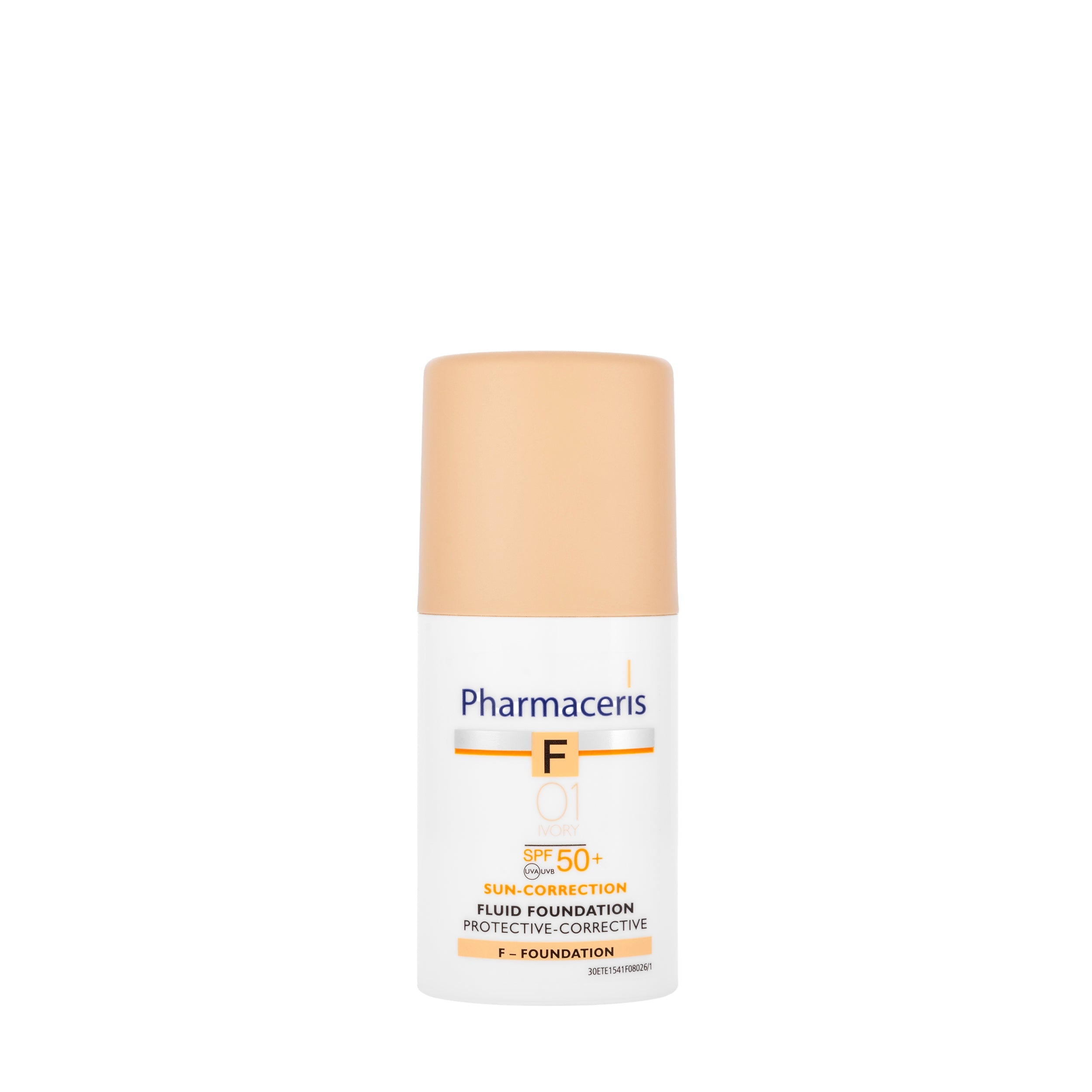كريم أساس سائل فارماسيريس بعامل حماية SPF50+، رقم 1، لون عاجي، 30 مل