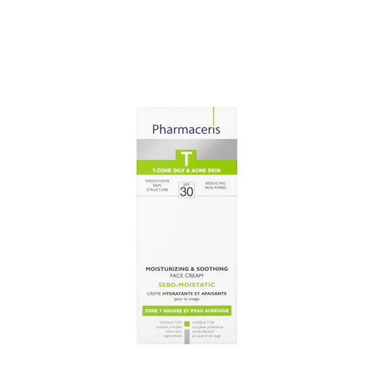 Pharmaceris T Sebo-Moistatic Moisturizing and Soothing SPF 30  Face Cream 50 Ml