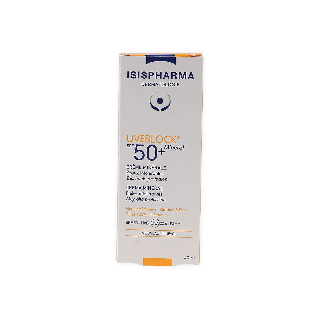 ISIS Pharma UVEBLOCK SPF50+ كريم معدني 40 مل