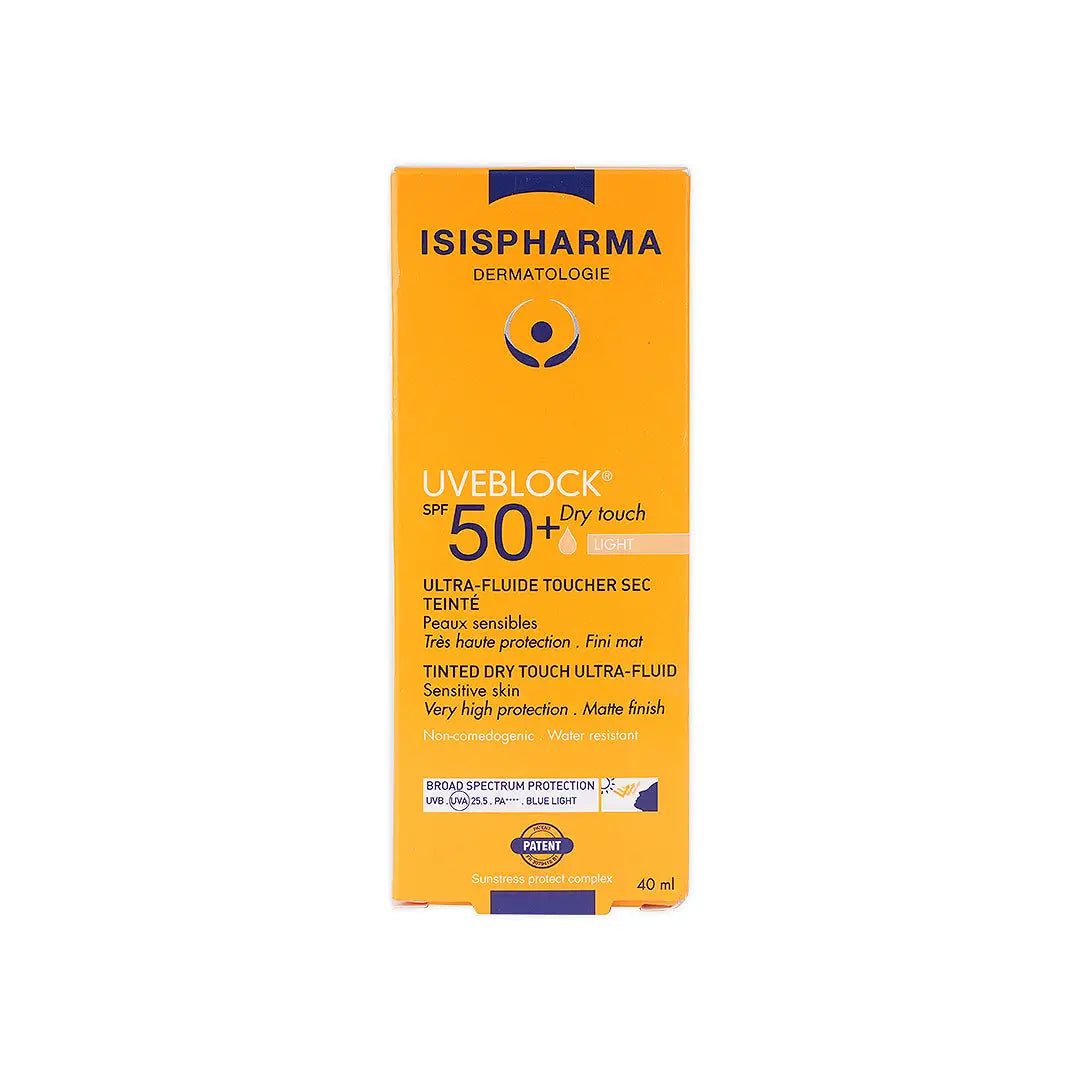 ISIS Pharma UVEBLOCK SPF50+ سائل جاف للغاية 40 مل (فاتح)