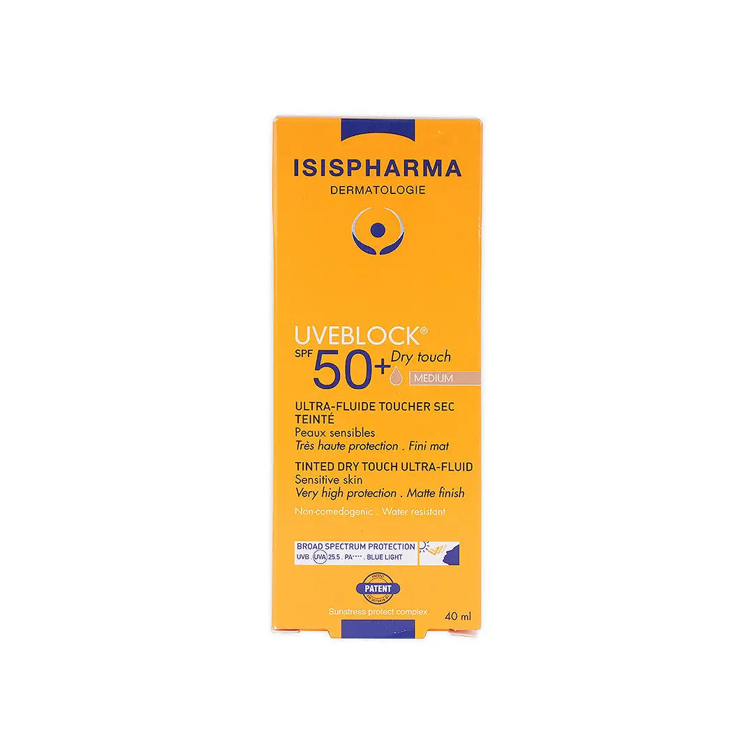 ISIS Pharma UVEBLOCK SPF50+ Dry Touch سائل فائق 40 مل (متوسط)