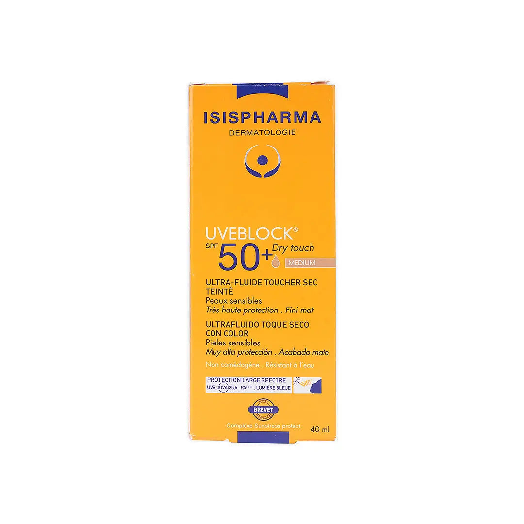 ISIS Pharma UVEBLOCK SPF50+ Dry Touch سائل فائق 40 مل (متوسط)