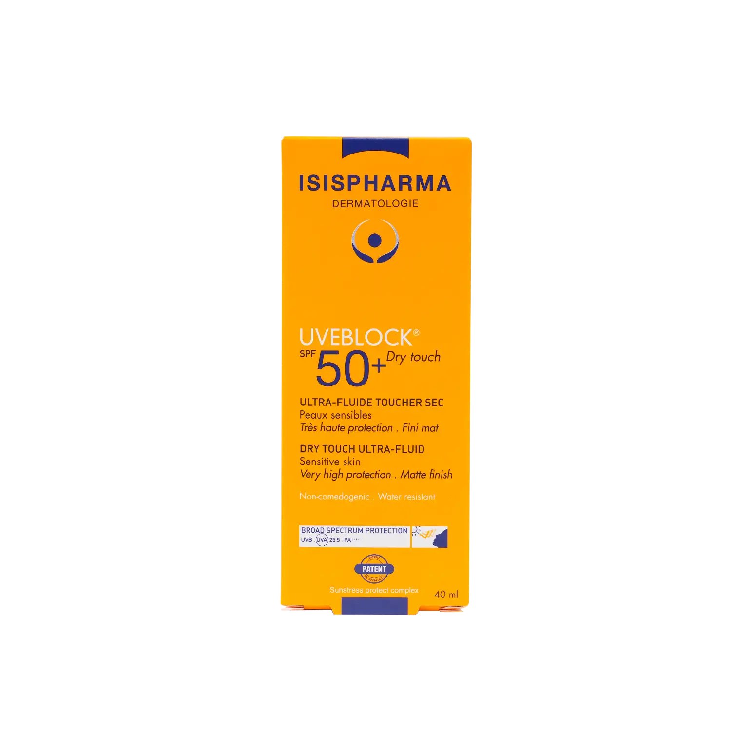 ايزيس فارما يوفي بلوك واقي شمسي سائل بعامل حماية SPF50+ وملمس جاف 40 مل