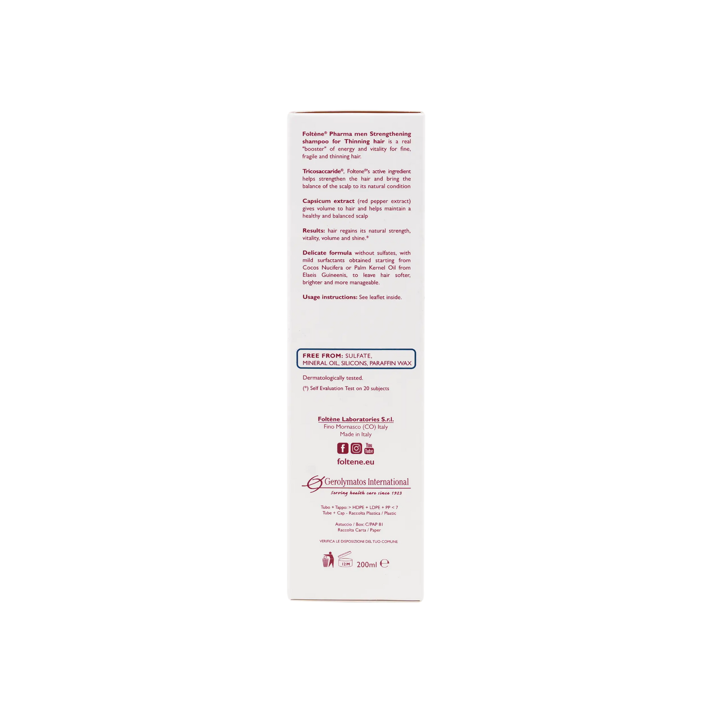 FOLTENE MEN STRENGTHENING SHAMPOO 200ML