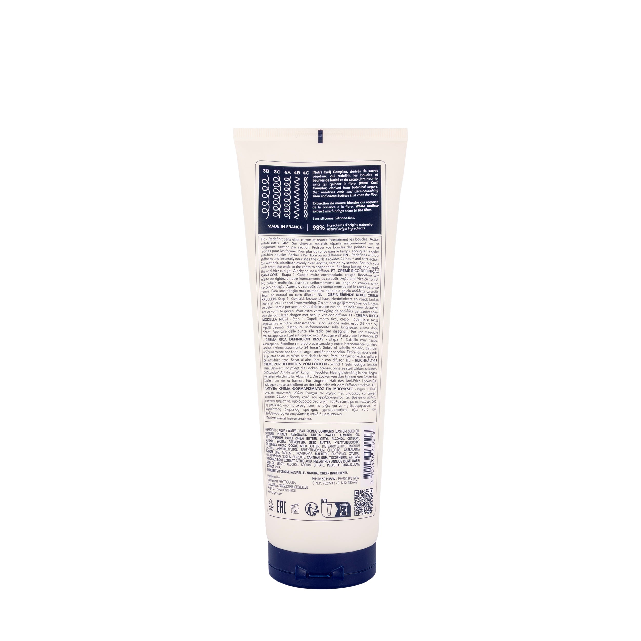 Phyto Intense Curls Definition Rich Cream 250 Ml