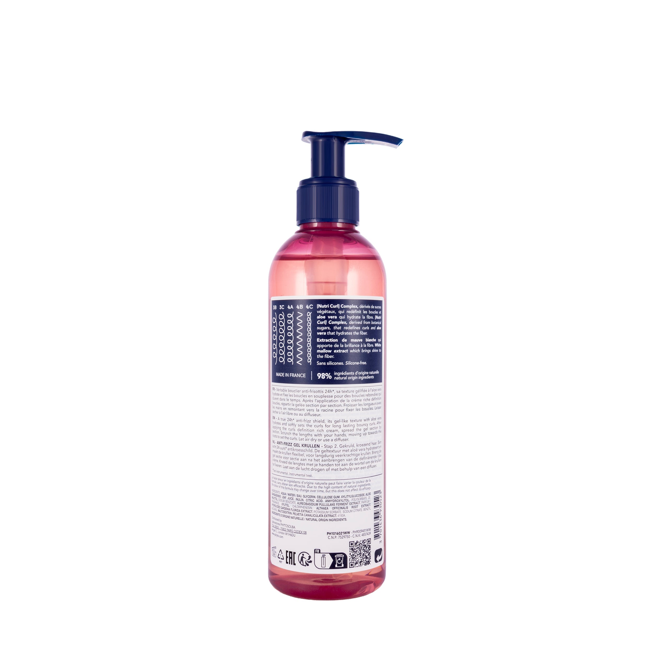 Phyto Intense Curls Anti Frizz Gel 250 Ml