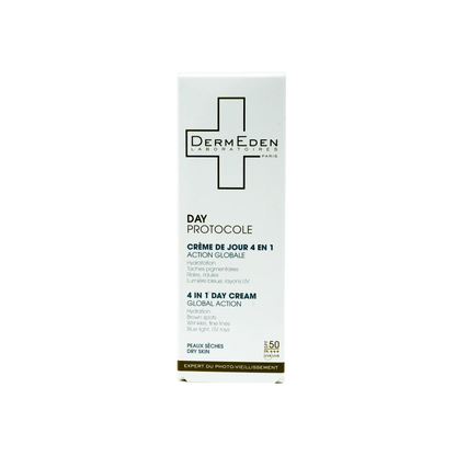 DERM EDEN DAY PROTOCOLE  4 IN 1 DAY CREAM 50ML - DRY SKIN