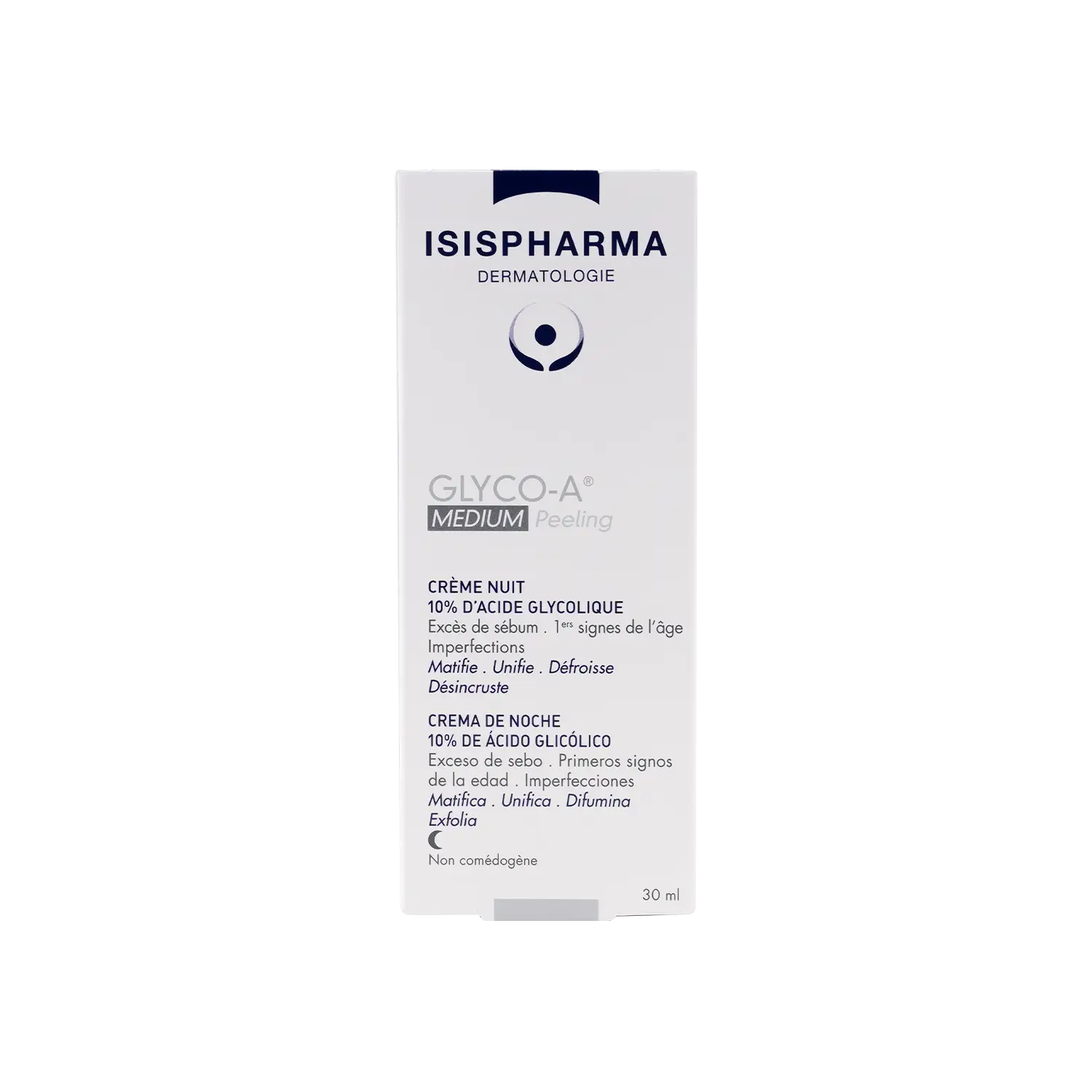 ISIS Pharma Glyco-A Medium Peeling 10% كريم تقشير ليلي 30 مل