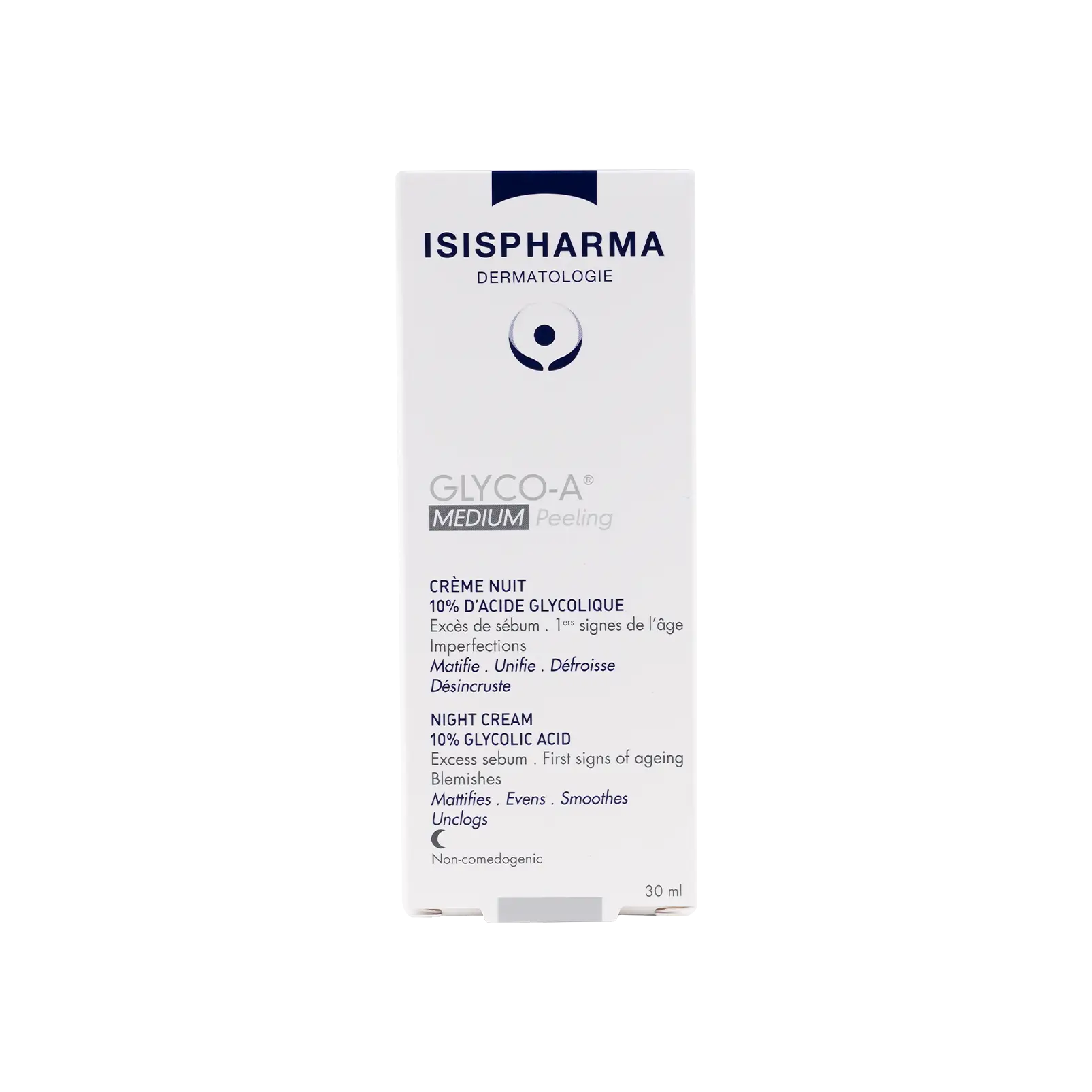 ISIS Pharma Glyco-A Medium Peeling 10% كريم تقشير ليلي 30 مل