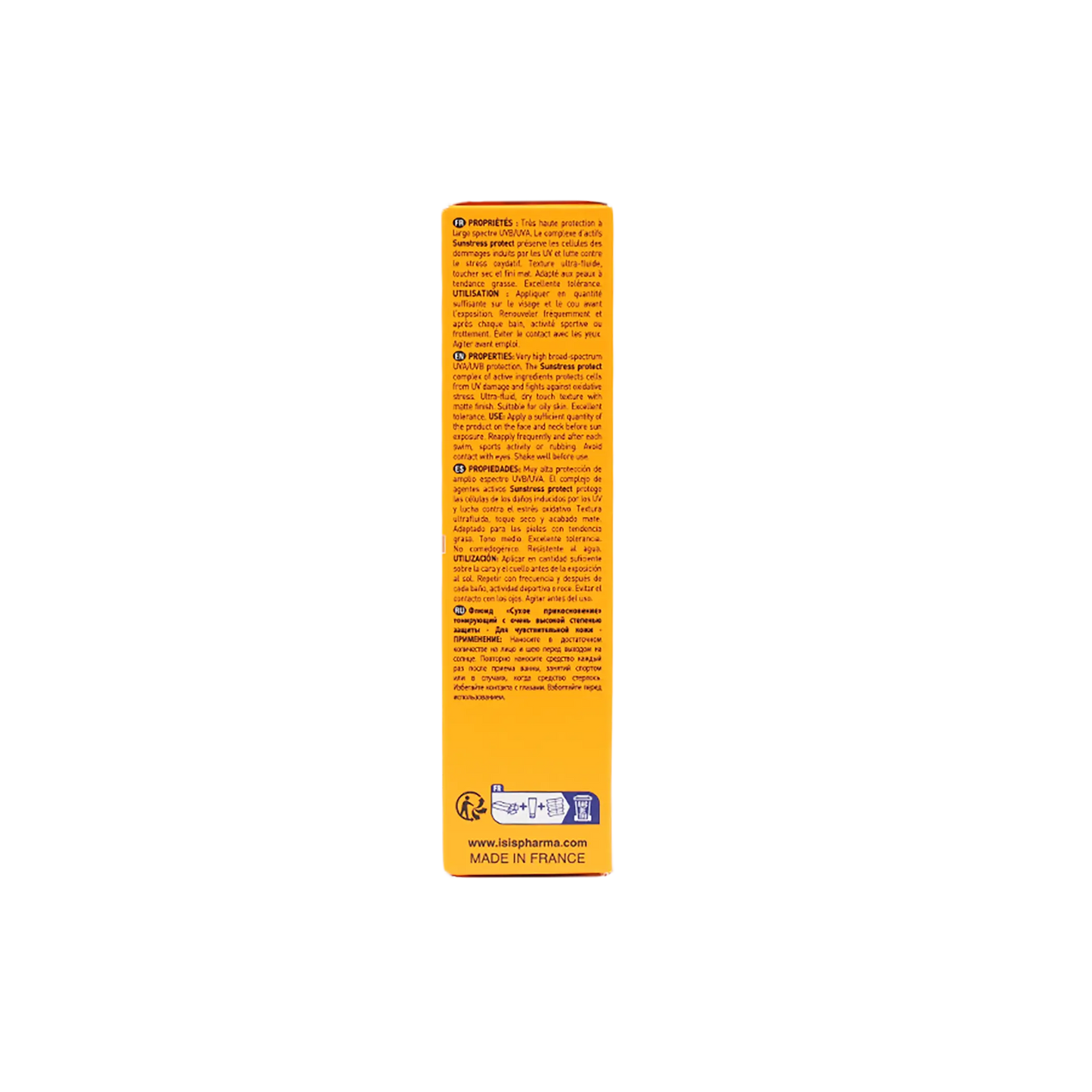 ISIS Uveblock Spf50+Tinted Dry Touch Fluid 40ml-Medium