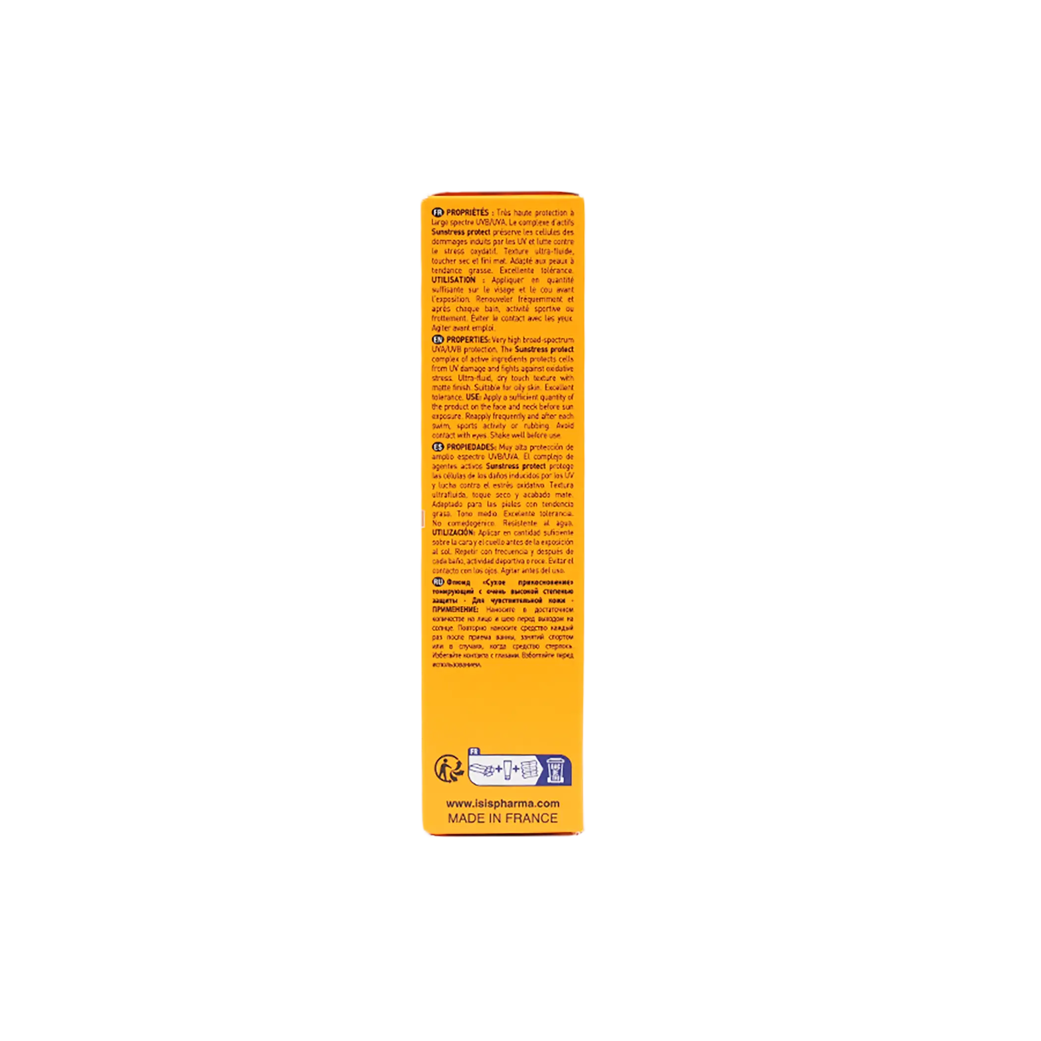ISIS Uveblock Spf50+ سائل لمسة جافة ملون 40 مل - متوسط