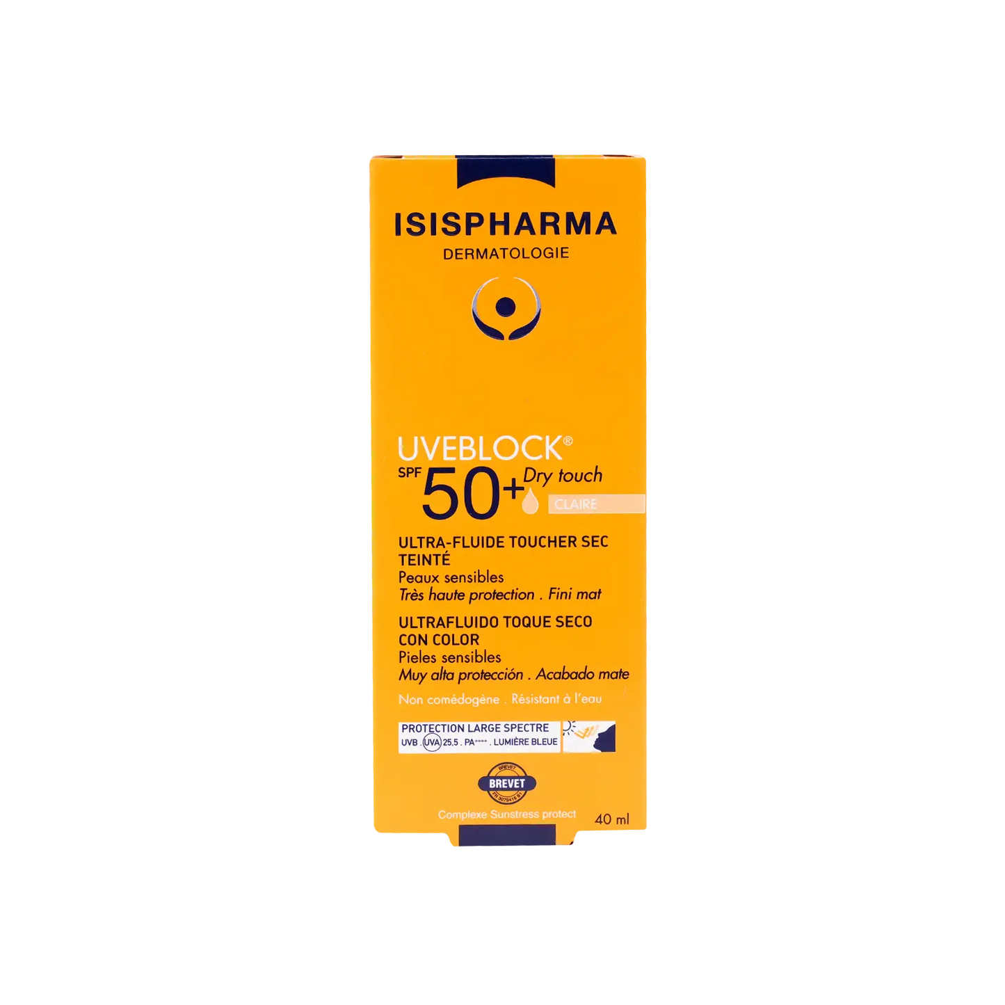 ISIS Pharma UVEBLOCK SPF50+ Tinted Dry Touch UltraFluid Light Mat