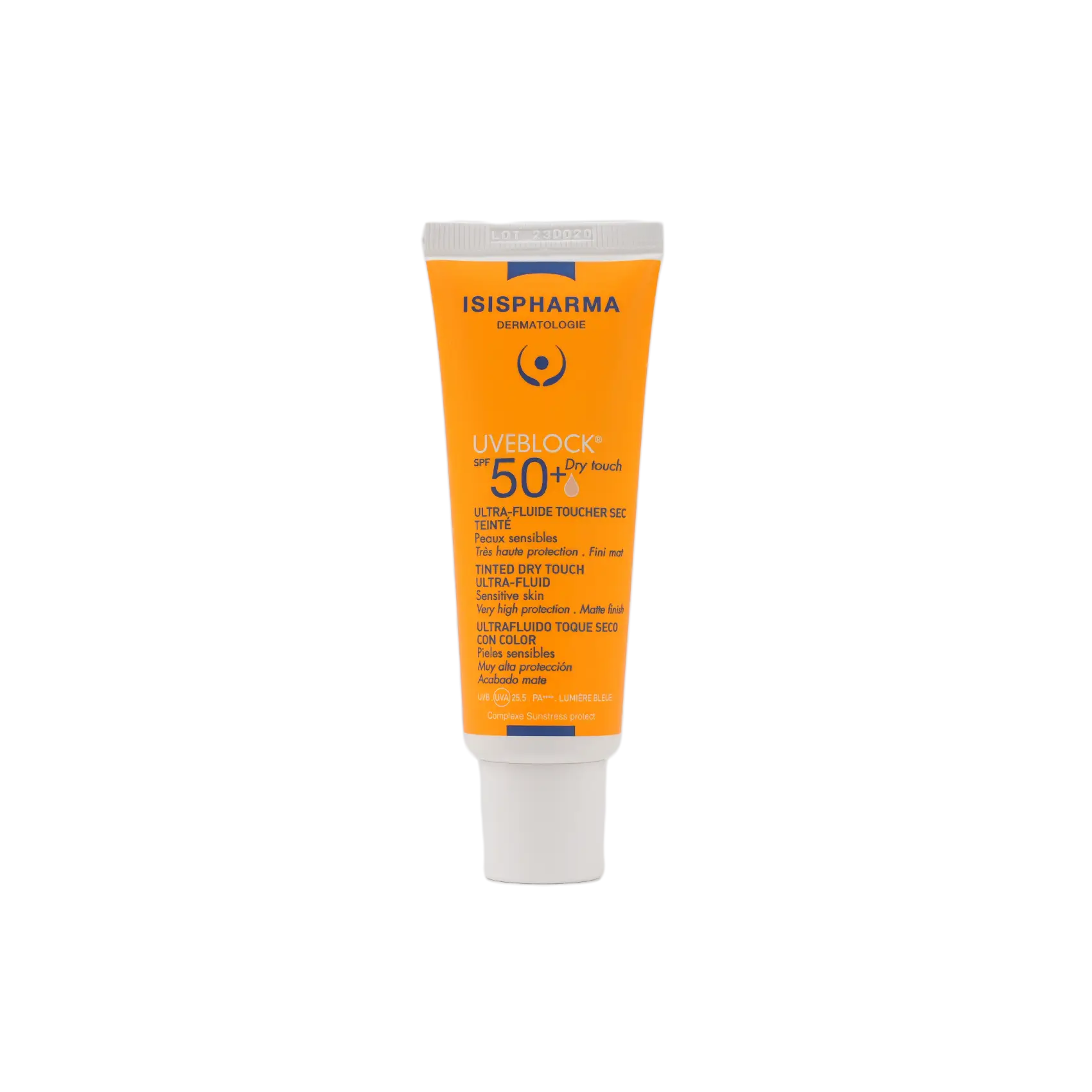 ISIS Pharma UVEBLOCK SPF50+ كريم حماية شمسية ملون جاف الملمس خفيف غير لامع
