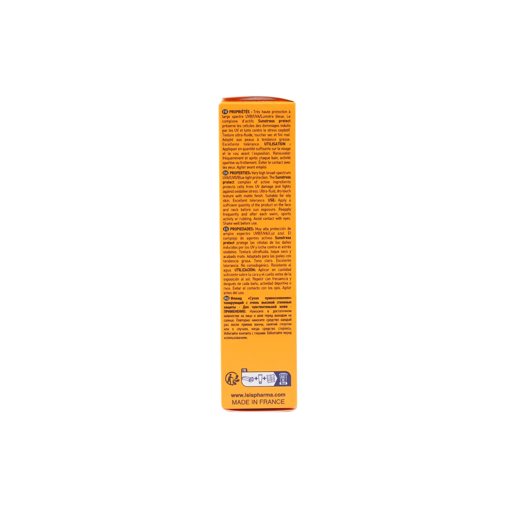 ISIS Pharma UVEBLOCK SPF50+ كريم حماية شمسية ملون جاف الملمس خفيف غير لامع