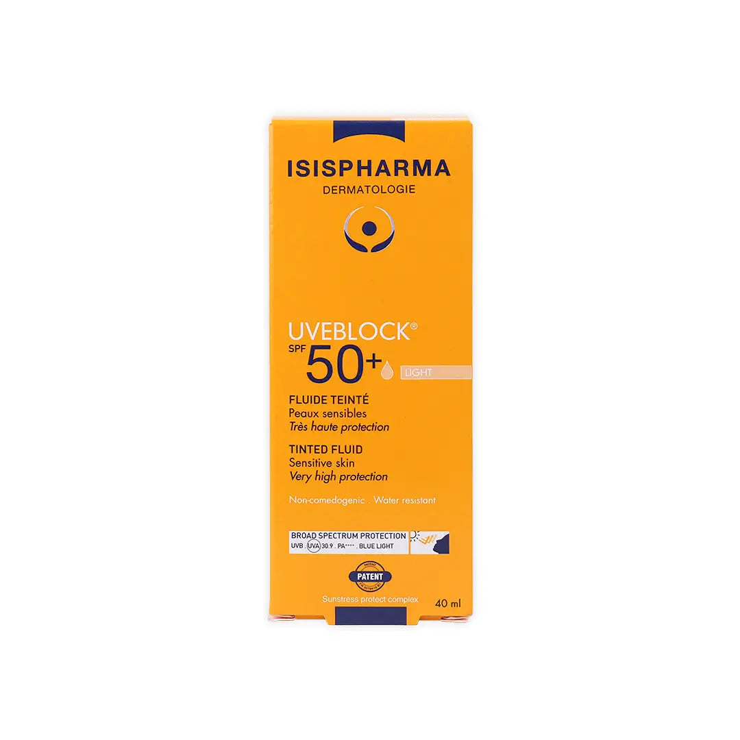 سائل يوڤيبلوك +SPF50 من أيزيس - 40 مل - ملون فاتح