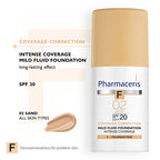 Pharmaceris F Coverage-Correction Fluid Foundation SPF20 Shade 02 Sand 30ml