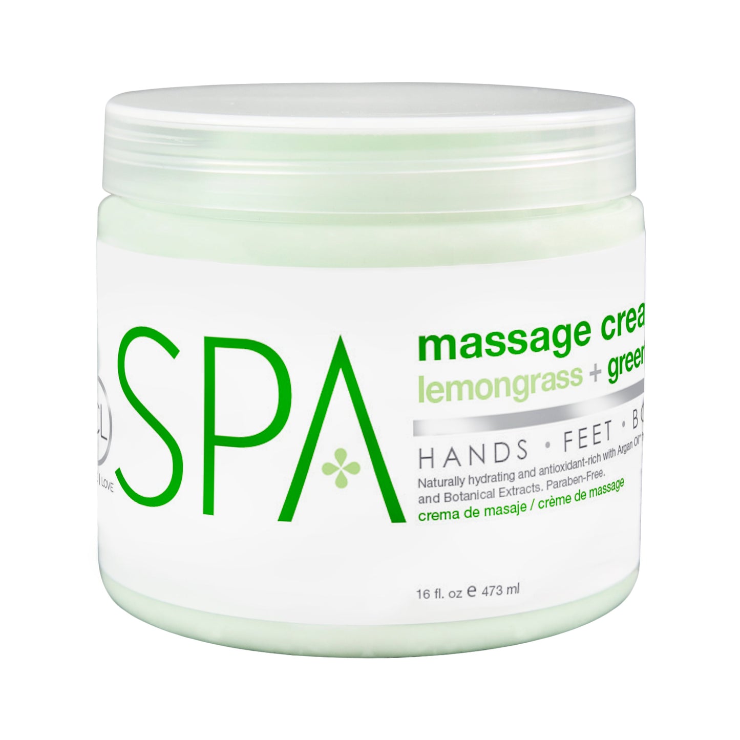 Be Care Love Lemongrass + Green Massage Cream 473ml