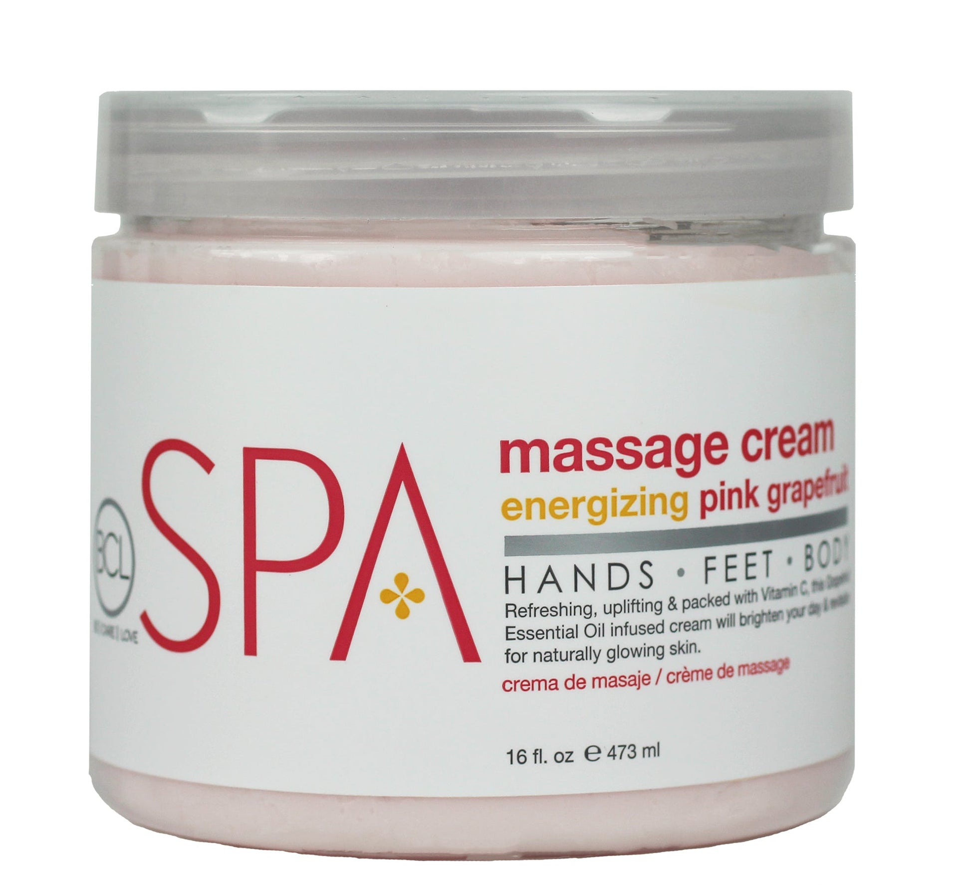 Be Care Love Pink Grapefruit Massage Cream 473gr