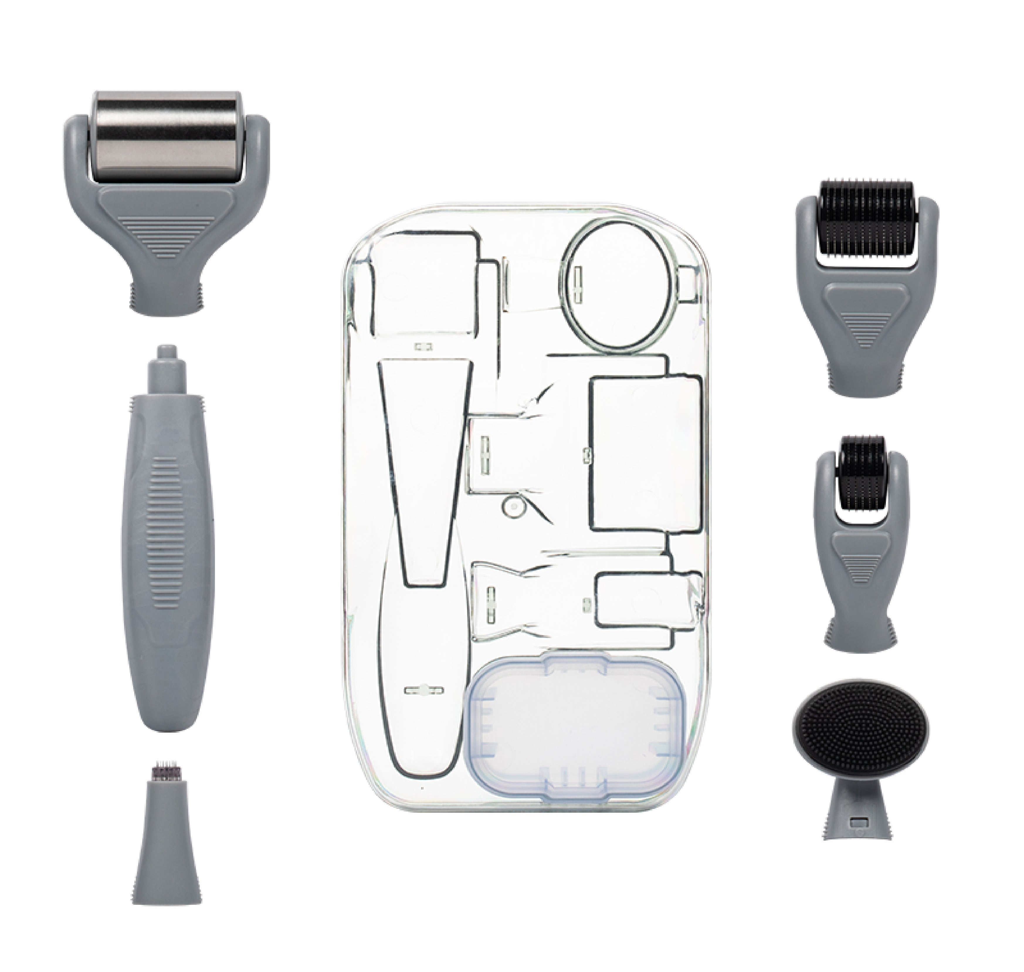 DRS 6 in 1 Ice Silver Needle Derma Roller Set