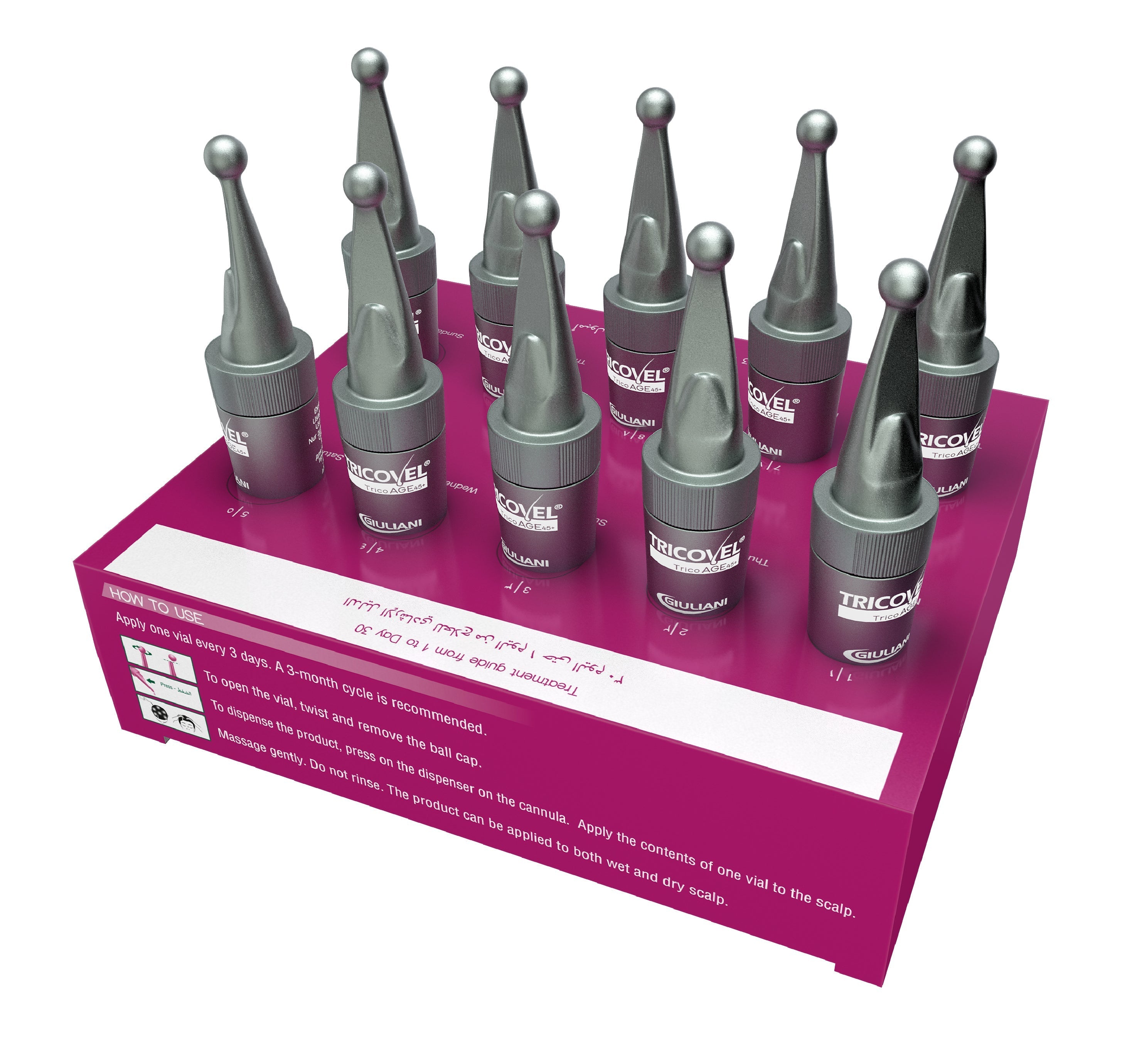 TricoAGE® علاج تساقط الشعر الدائم للنساء 10 قوارير - Tricovel