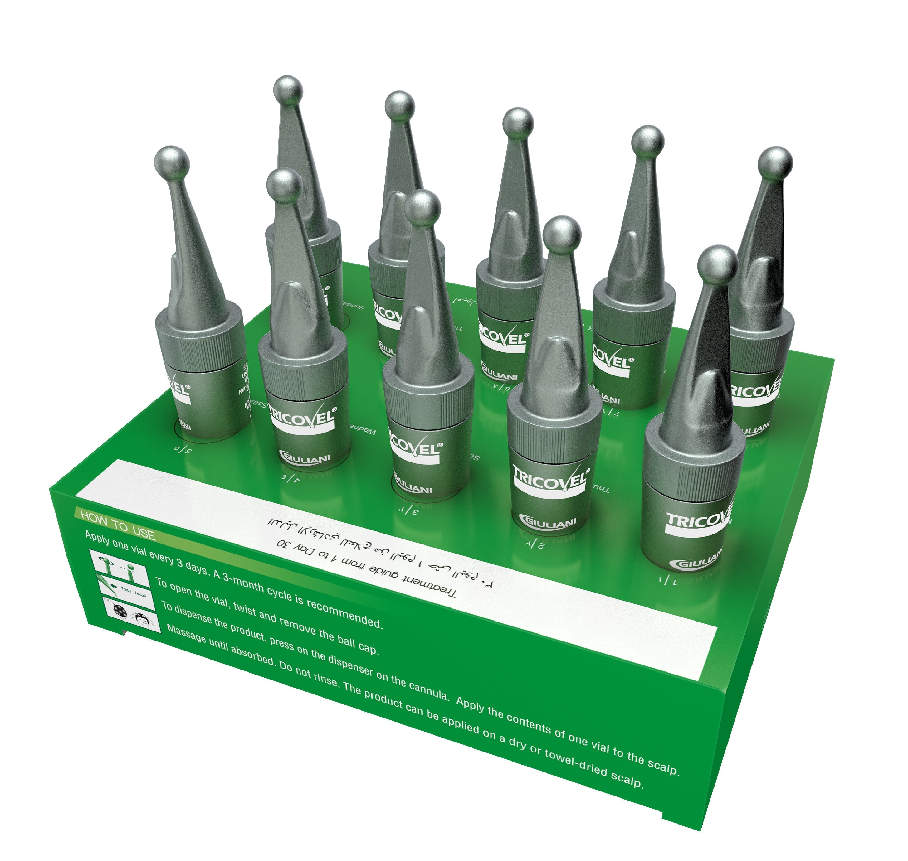 مجموعة Tricovel/Bioscalin (فيالات الشعر + شامبو) لتساقط الشعر
