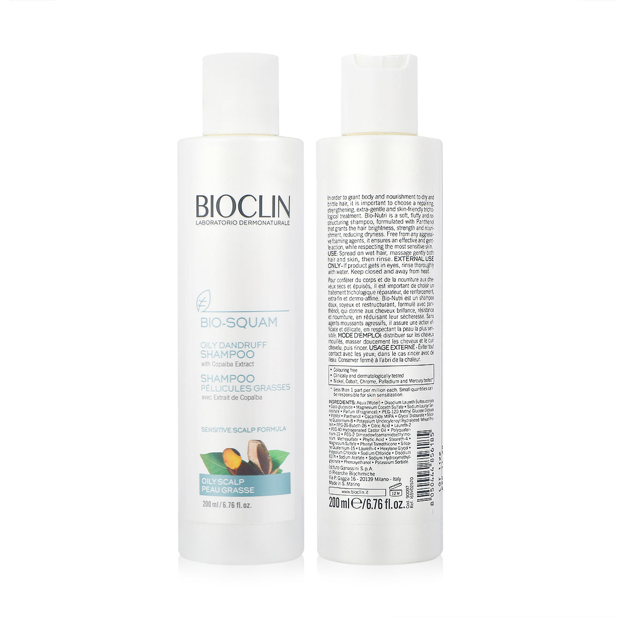 Bioclin Bio Squam Oily Dandruff Shampoo 200ml