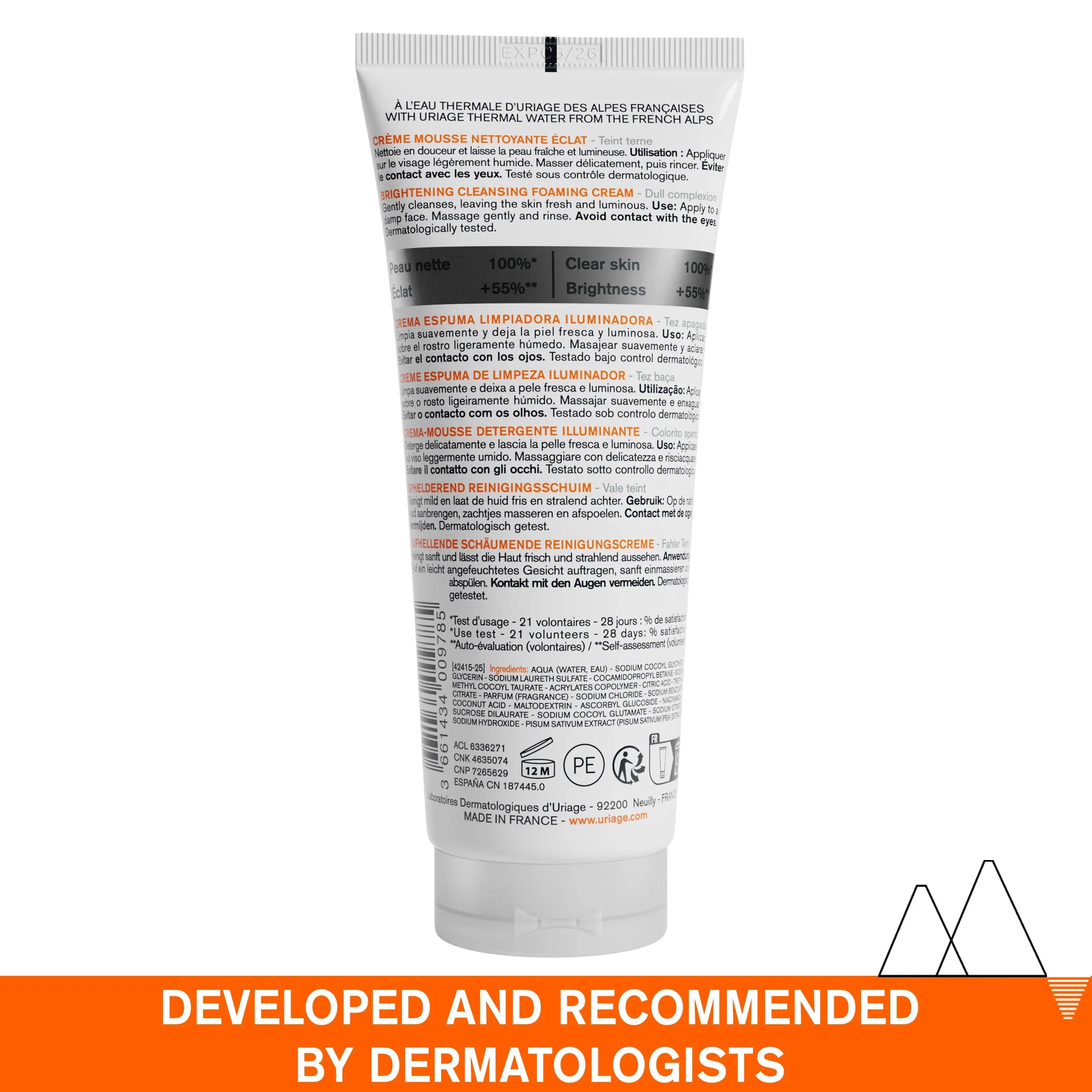 Uriage Depiderm White Brightening Cleansing Foam