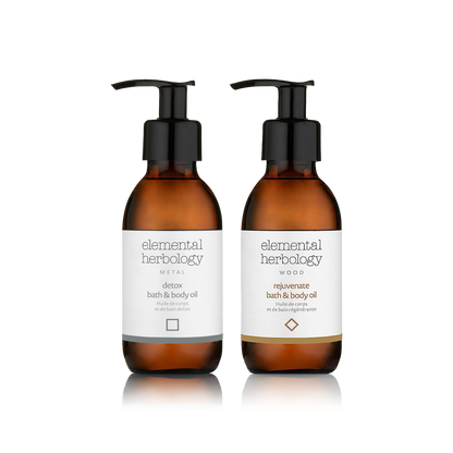 Elemental Herbology-Detox & Rejuvenate Bath & Body Oil Set