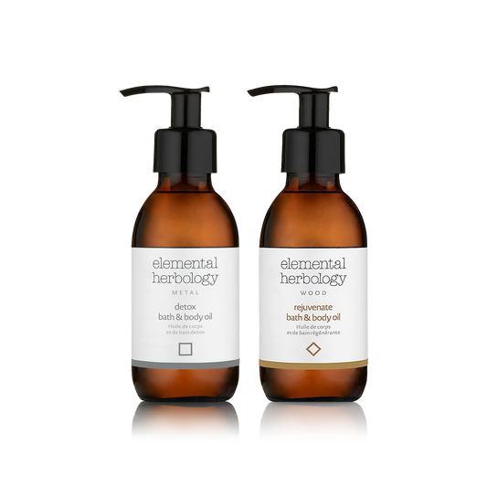 Elemental Herbology-Detox & Rejuvenate Bath & Body Oil Set