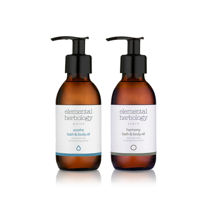 Elemental Herbology-Soothe & Harmony Bath & Body Oil Set