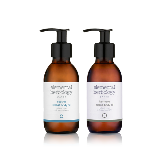 Elemental Herbology-Soothe & Harmony Bath & Body Oil Set