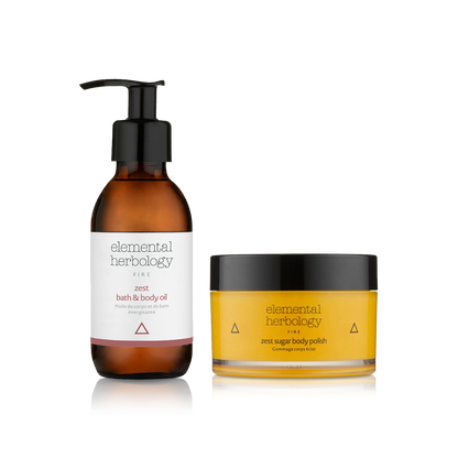 Elemental Herbology-Zest Scrub & Body Oil Duo