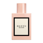 Gucci Bloom perfume bottle on a white background