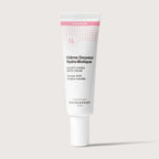 Skincare tube labeled 'Cèrème Douceur Hydro-Biotique' by Novexpert on a light gray background