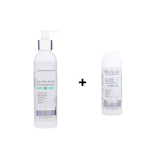 White Secret's Intensive Brightening Kit — Body Whitening Lotion + Night Concentrated Serum