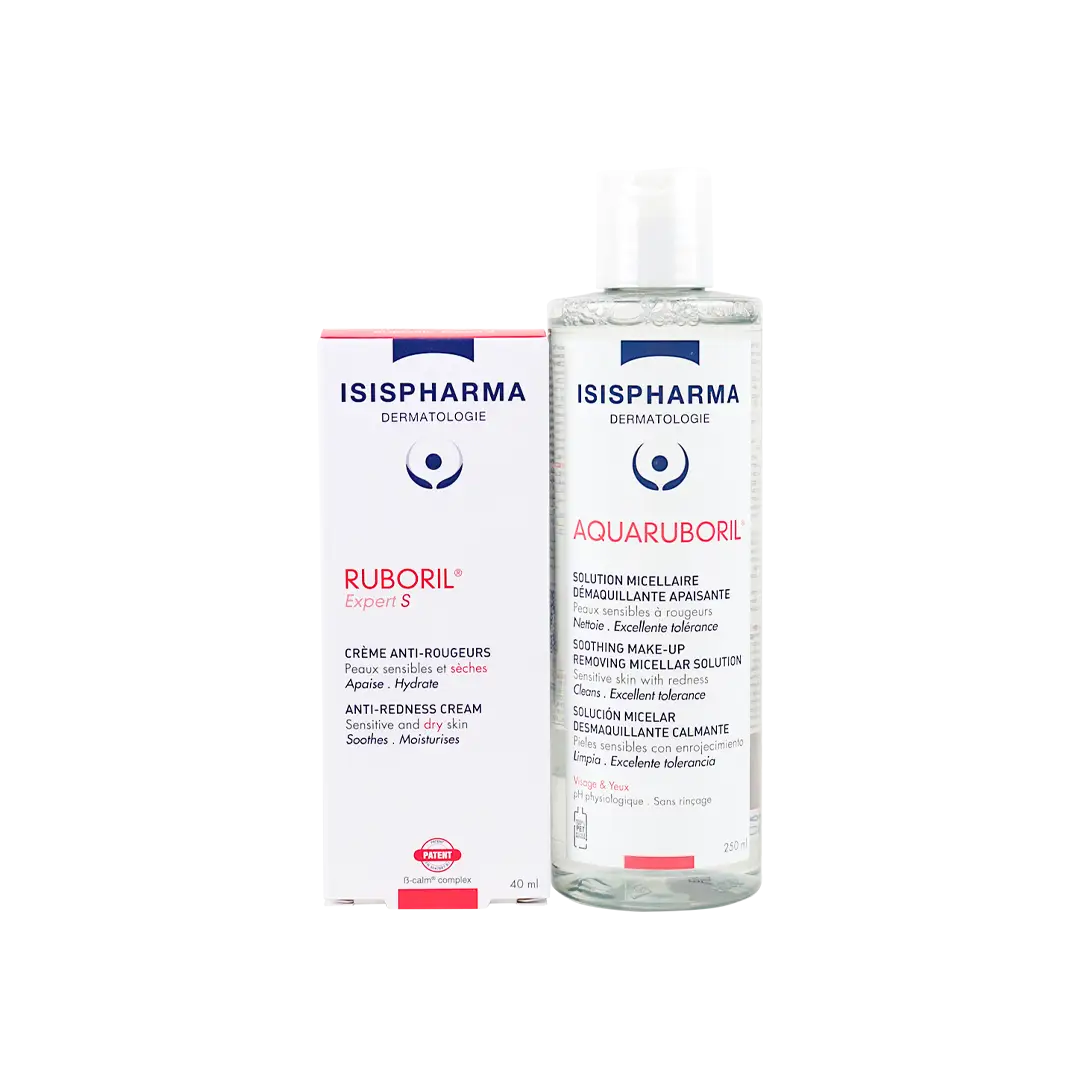 ISIS Pharma Ruboril Anti-Redness Cream + Makeup Remover-Set