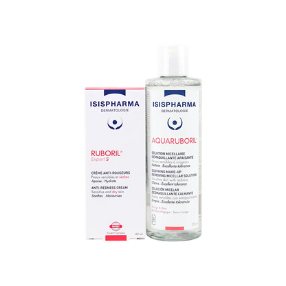 ISIS Pharma Ruboril Anti-Redness Cream + Makeup Remover-Set
