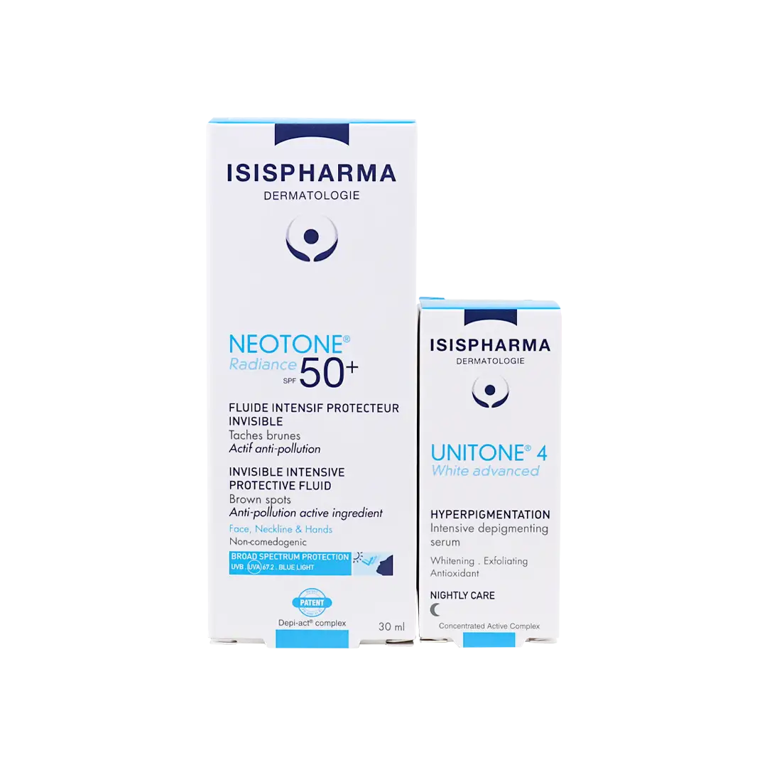 ISIS Pharma Unitone 4 Serum + Neotone SPF 50+-مجموعة