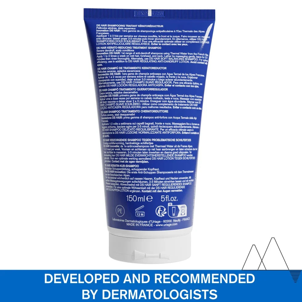 Uriage DS Hair Kerato-Reducing Shampoo for Thick Dandruff & Psoriasis 150ml