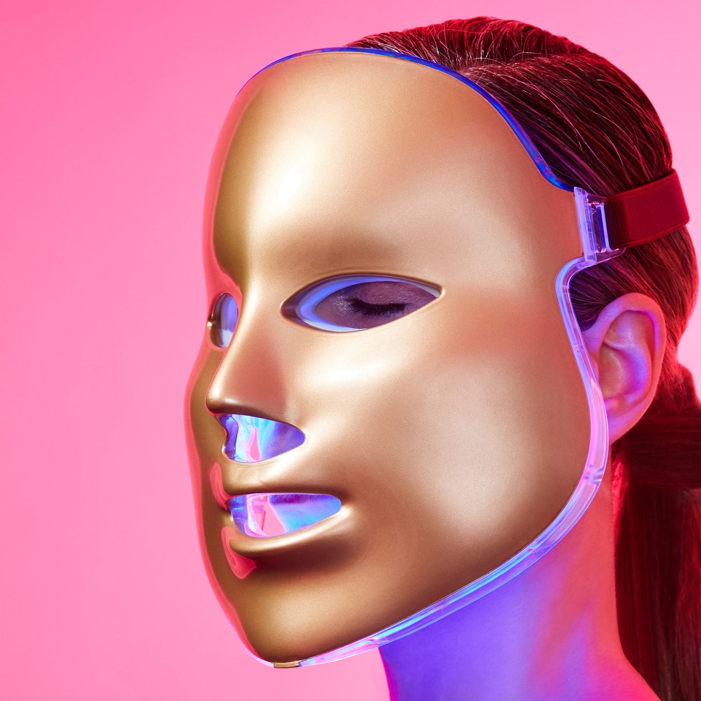 LIGHT-THERAPY GOLDEN FACIAL TREATMENT DEVICE