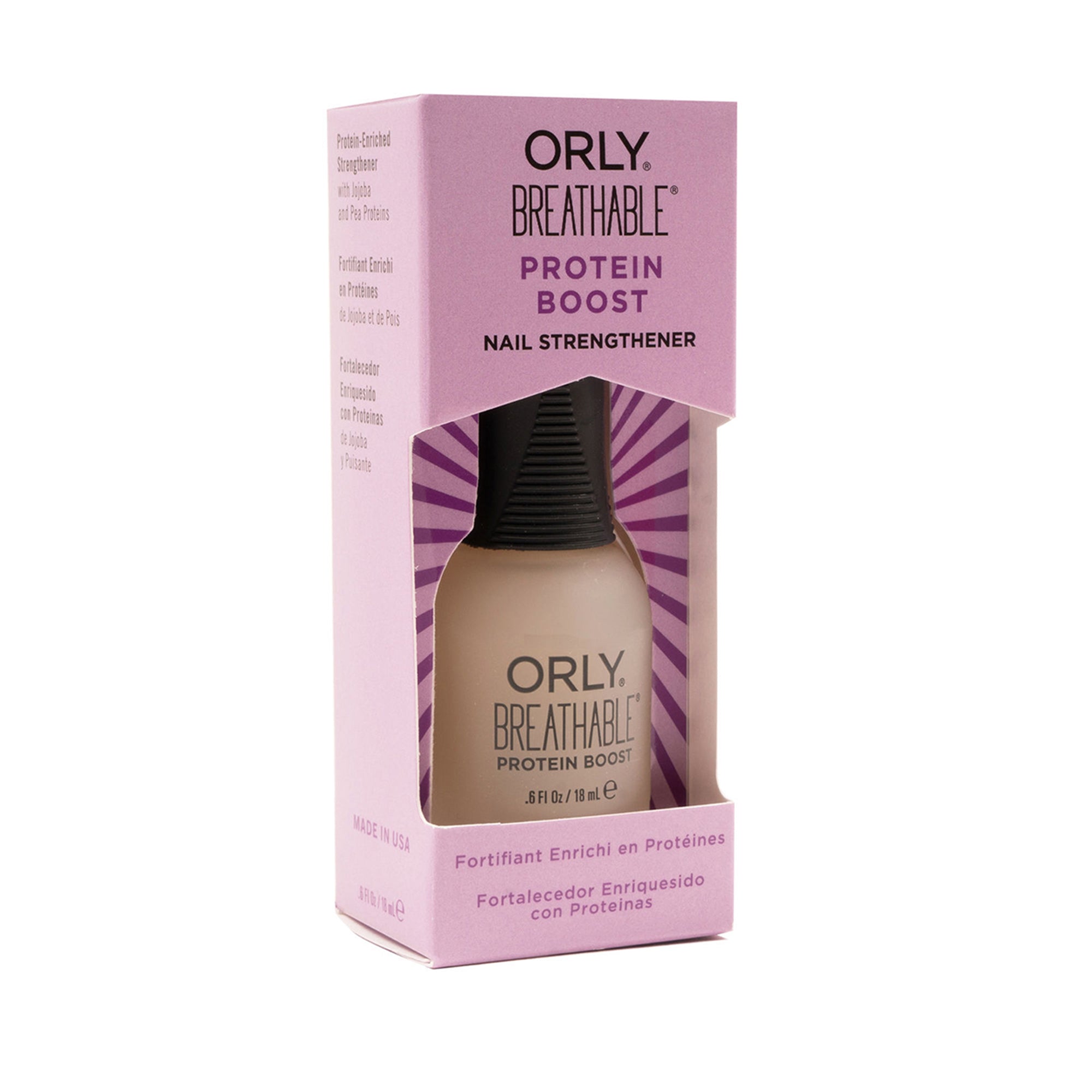 مقوي الأظافر ببروتين تسمح بمرور الهواء