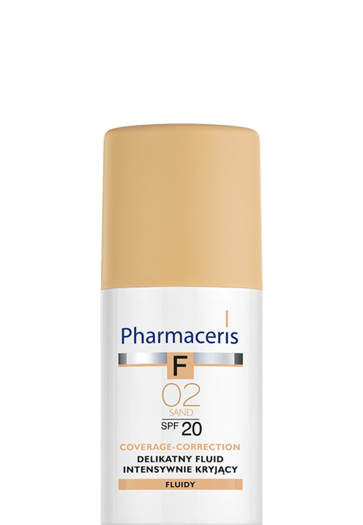 Pharmaceris F Coverage-Correction Fluid Foundation SPF20 Shade 02 Sand 30ml