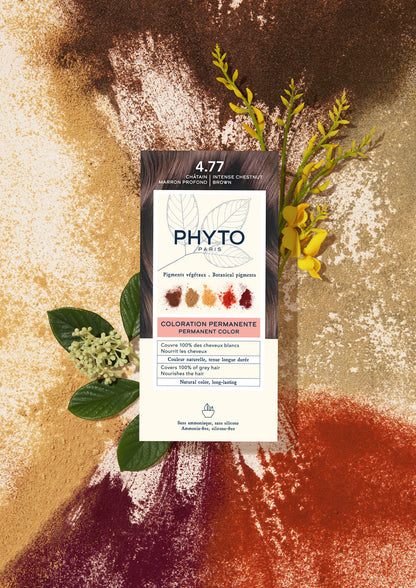 Phyto Permanent Hair Color NO.4.77 - Intense Chestnut Brown