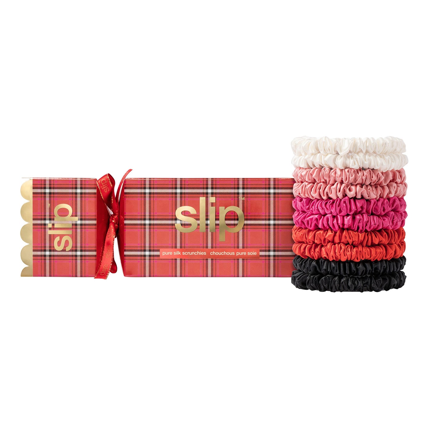 JEAN BON BON - MIXED SILK SCRUNCHIE SET - 5 PACK